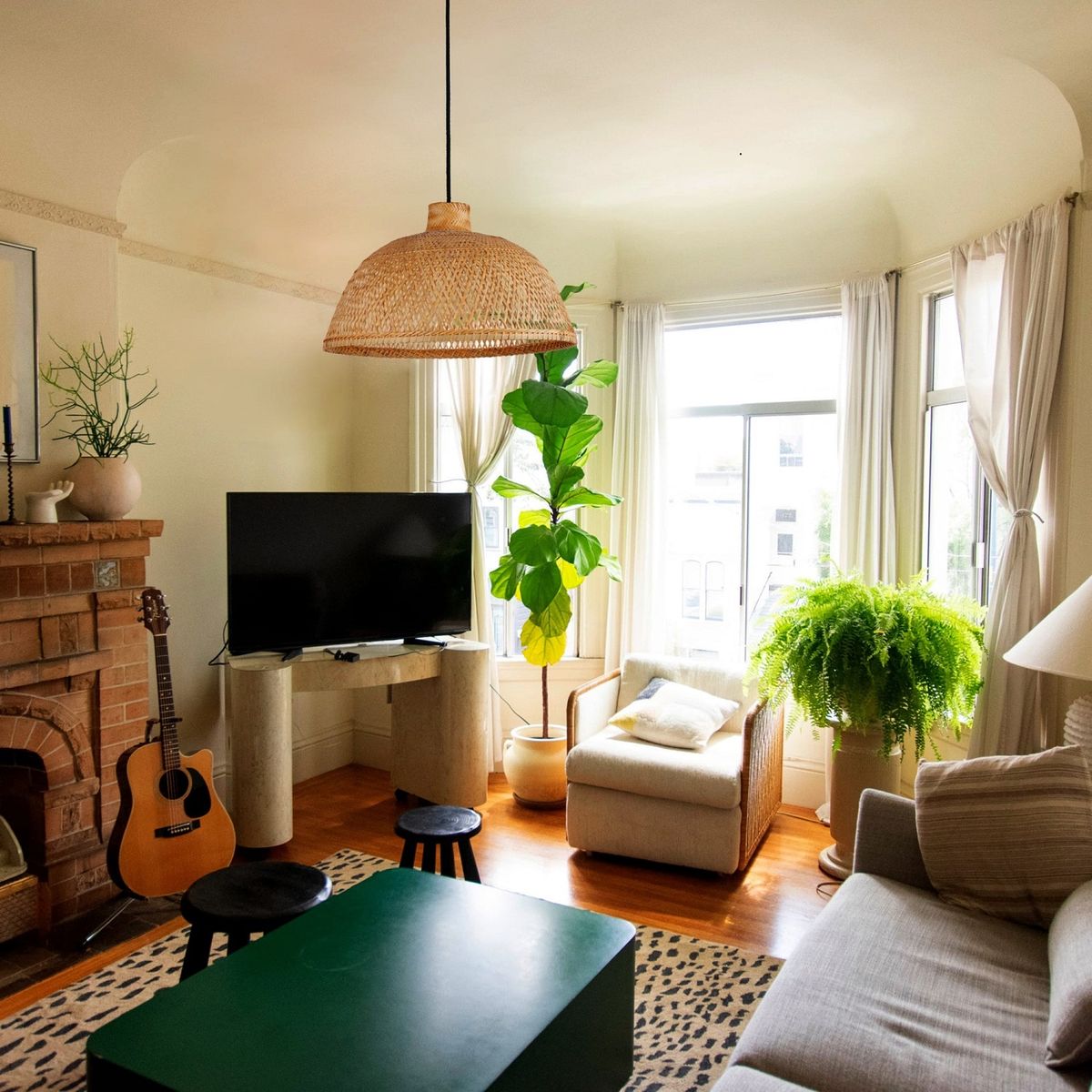 GENERICO - Lámpara colgante de bambú