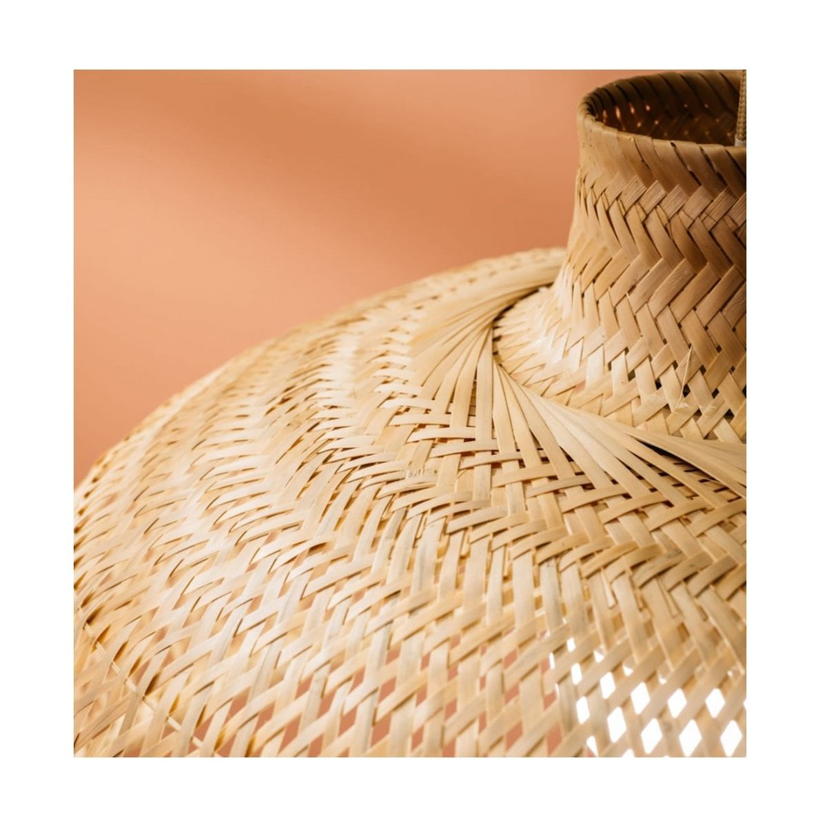 GENERICO - Lámpara colgante de bambú