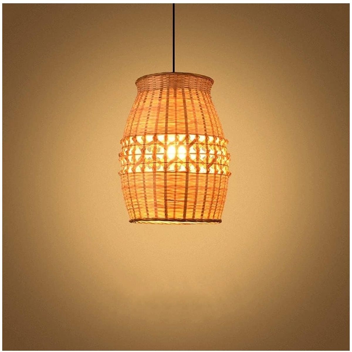 GENERICO - Lámpara colgante de bambú Natural