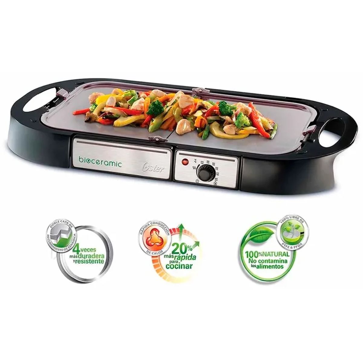 OSTER - Plancha Freidora OSTER Biocerámica CKSTGR3008