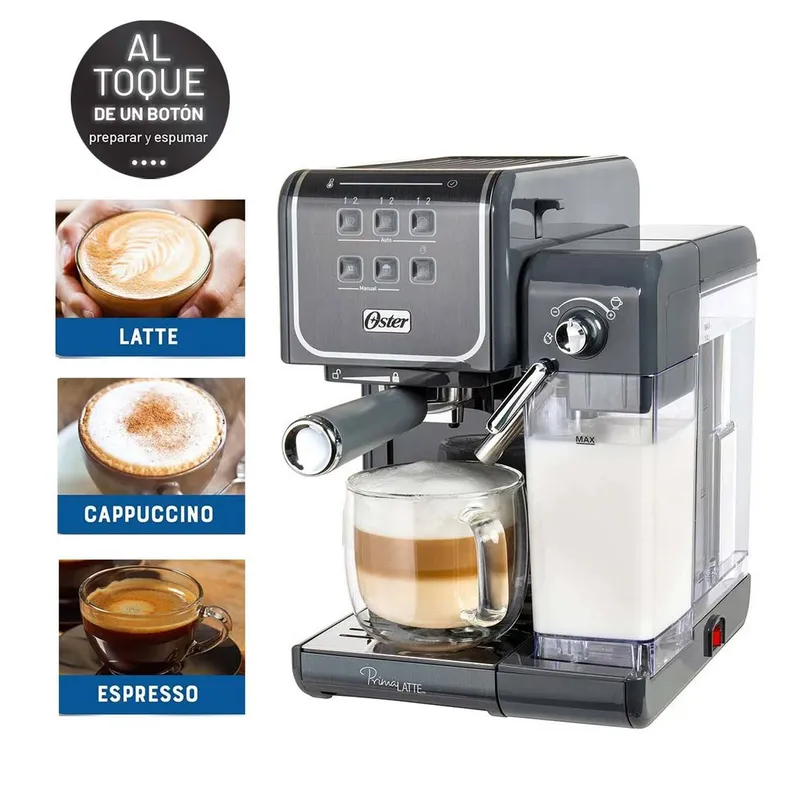 OSTER - CAFETERA AUTOMATICA  PRIMALATTE TOUCH 19 BARES OSTER BVSTEM6801M