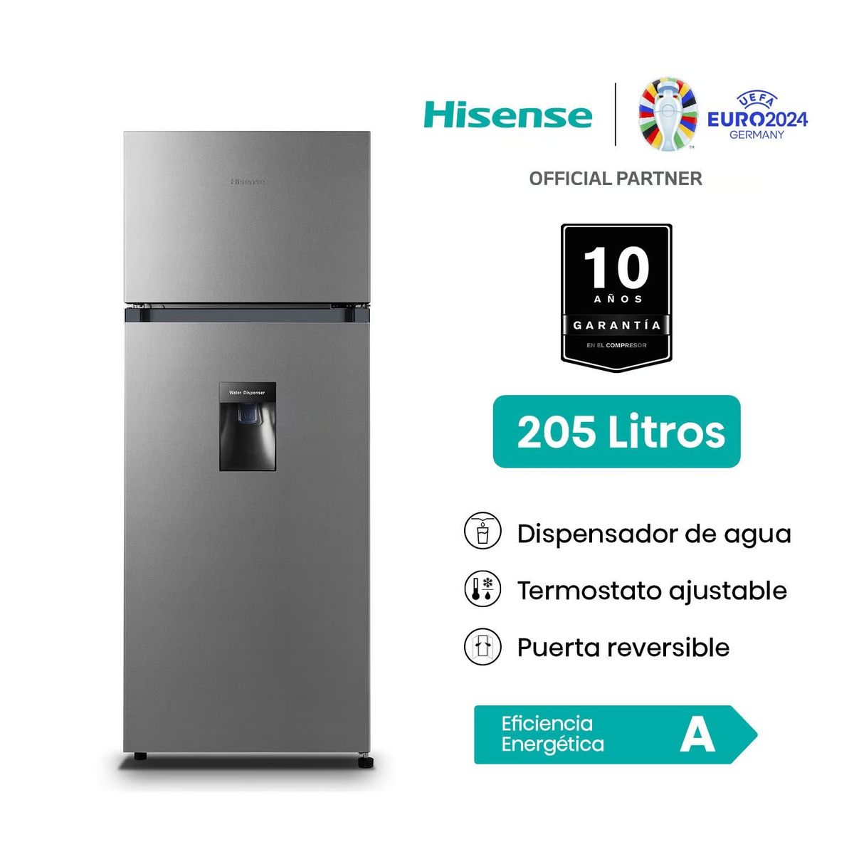 HISENSE - Refrigeradora Hisense 205L Top Mount