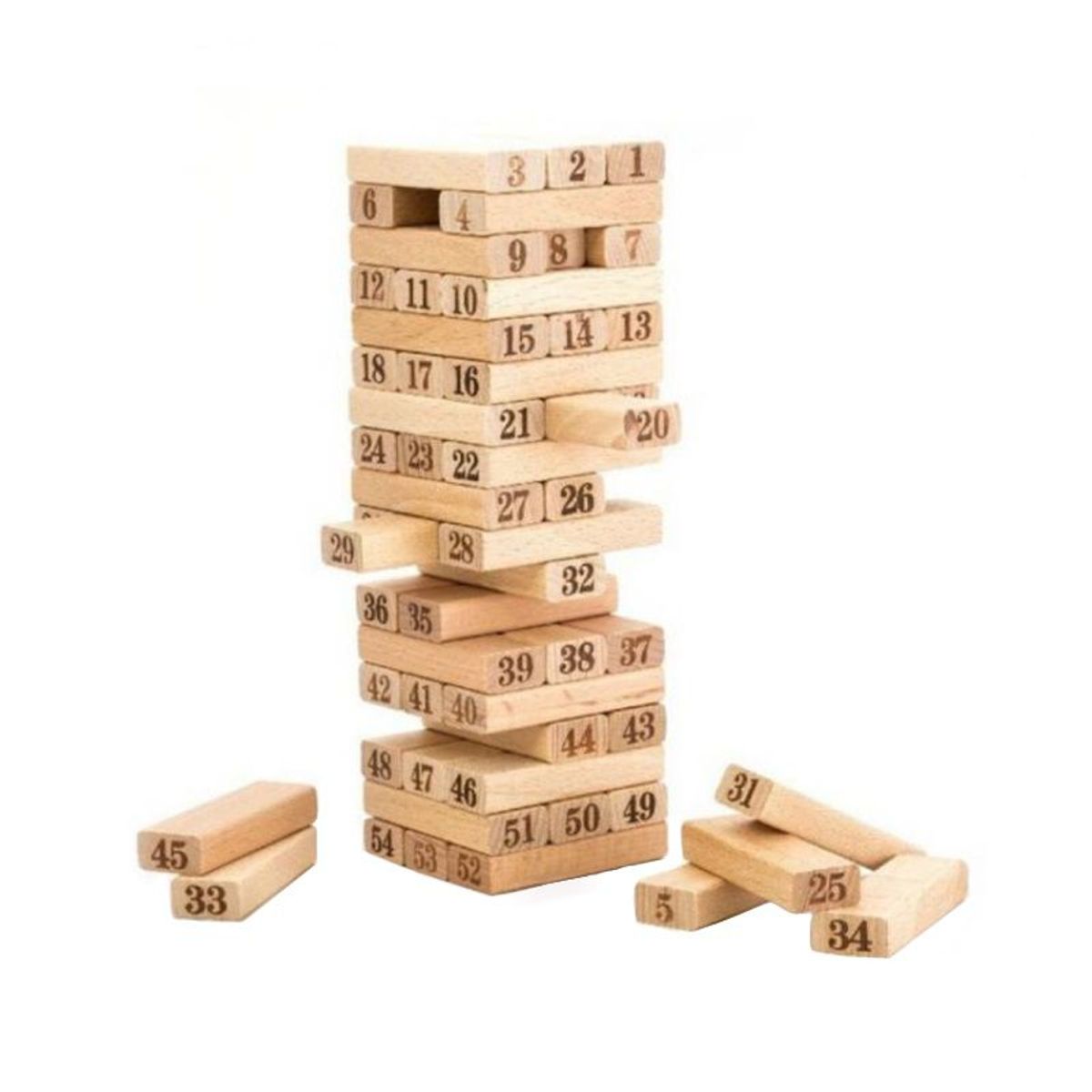 GENERICO - JUEGO DE MESA - JENGA DE 54 PCS