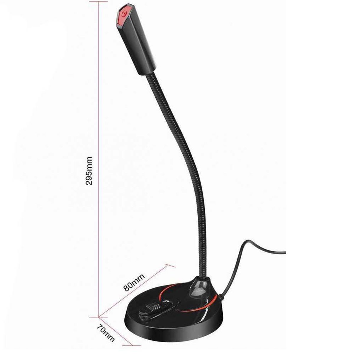 GENERICO - Micrófono Plug 3.5 Mm Pc Profesional De Escritorio Laptop