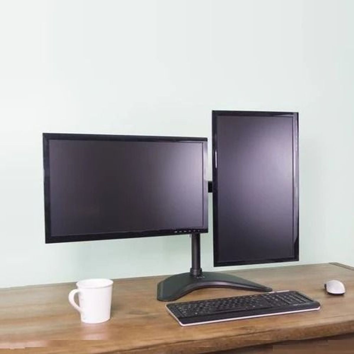 GENERICO - MONTECH - Soporte con Base para 2 Monitores de 13 a 27 Pulg