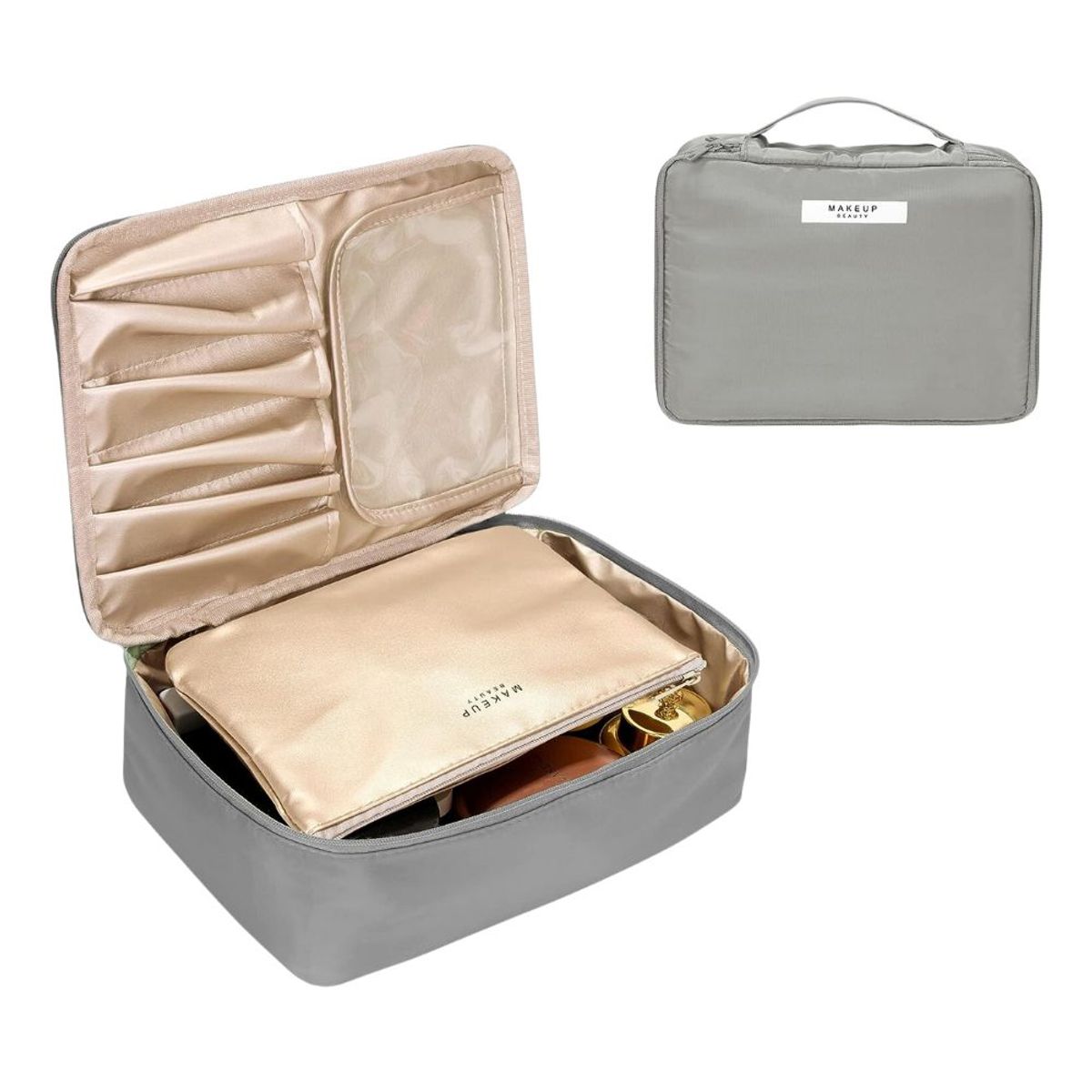 INSPIRA - Estuche Neceser Porta Cosméticos 2 Piezas con Asa
