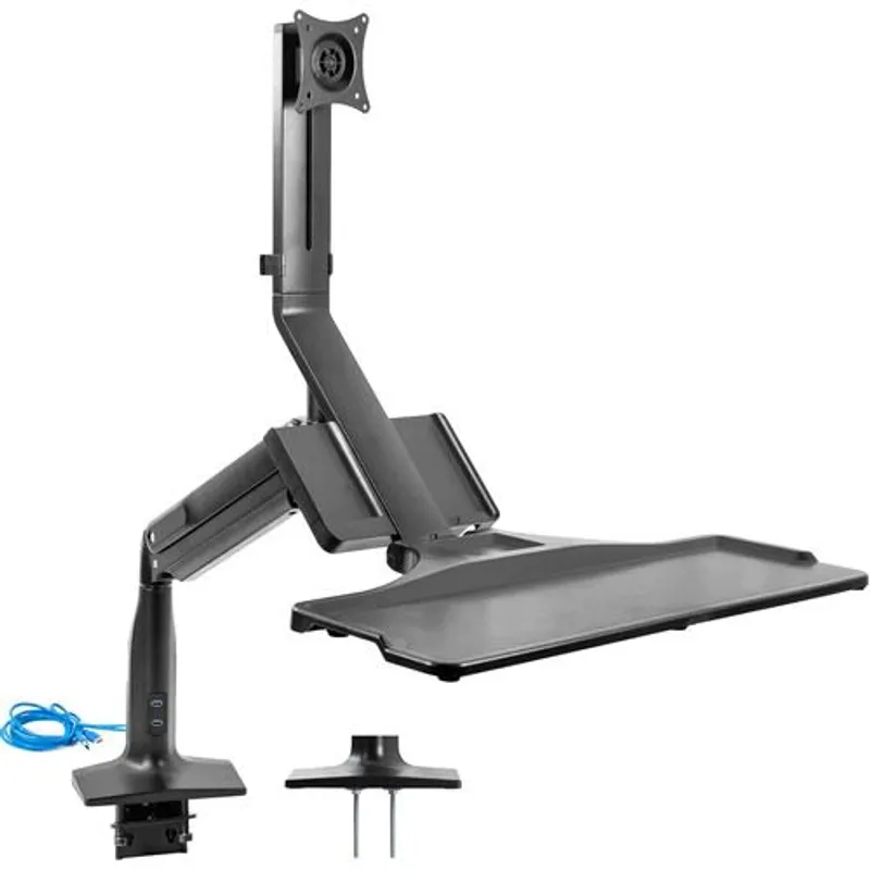 GENERICO - MONTECH - Rack Soporte de Escritorio Monitor y Teclado