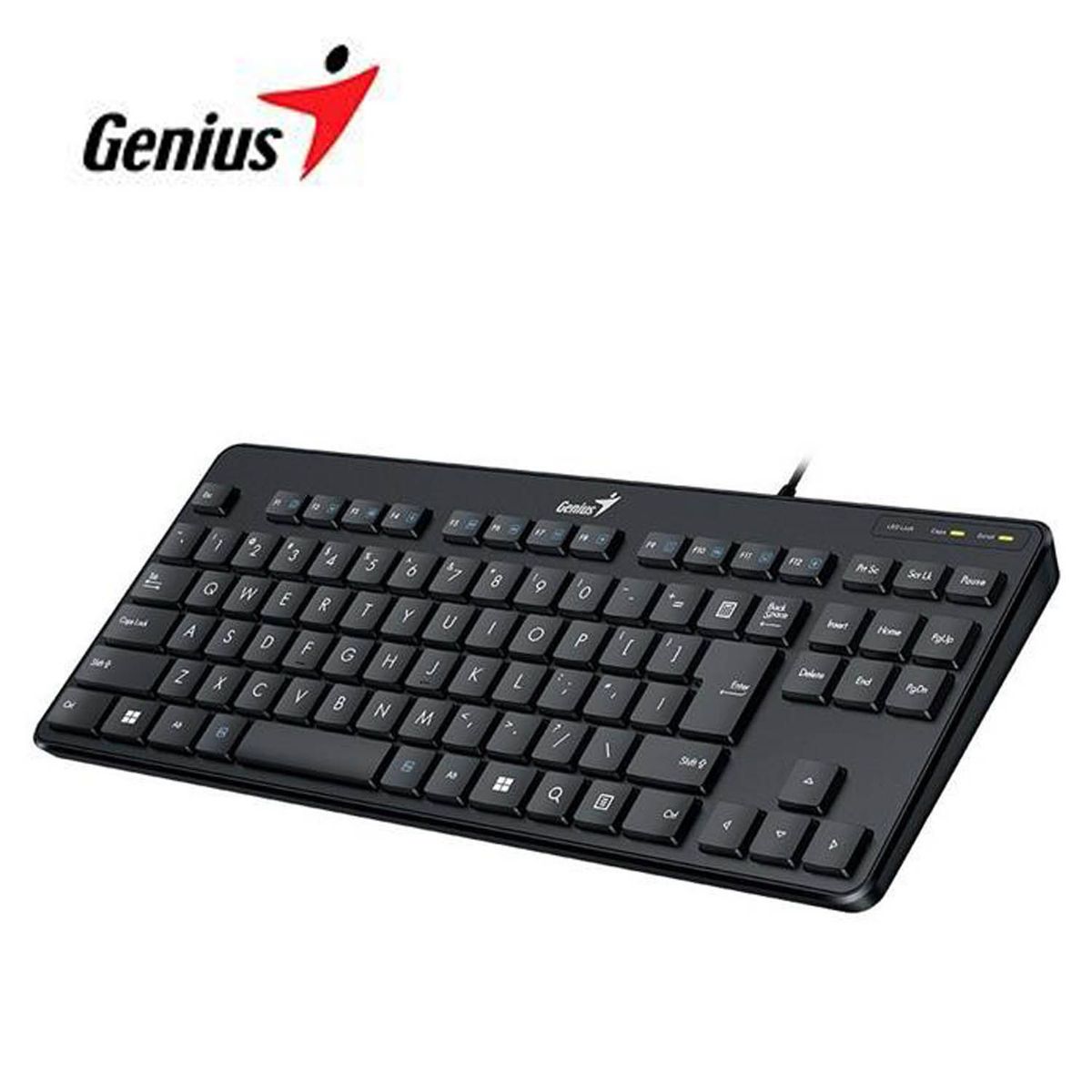 GENIUS - Teclado Genius Compact Multimedia Keyboard Luxe Mate 110 Negro