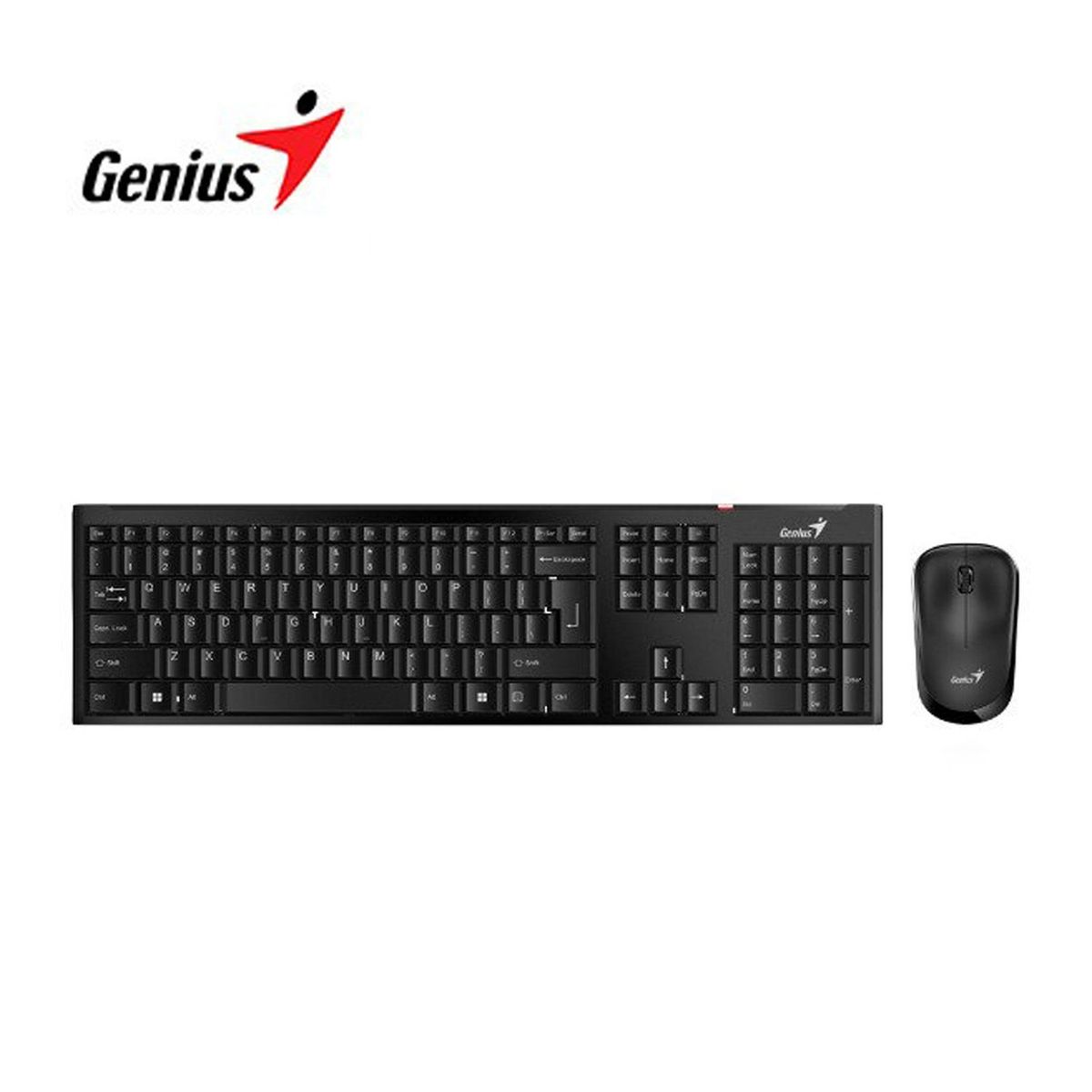 GENIUS - Kit Teclado y Mouse Genius Wireless Slimstar 8000SE Negro