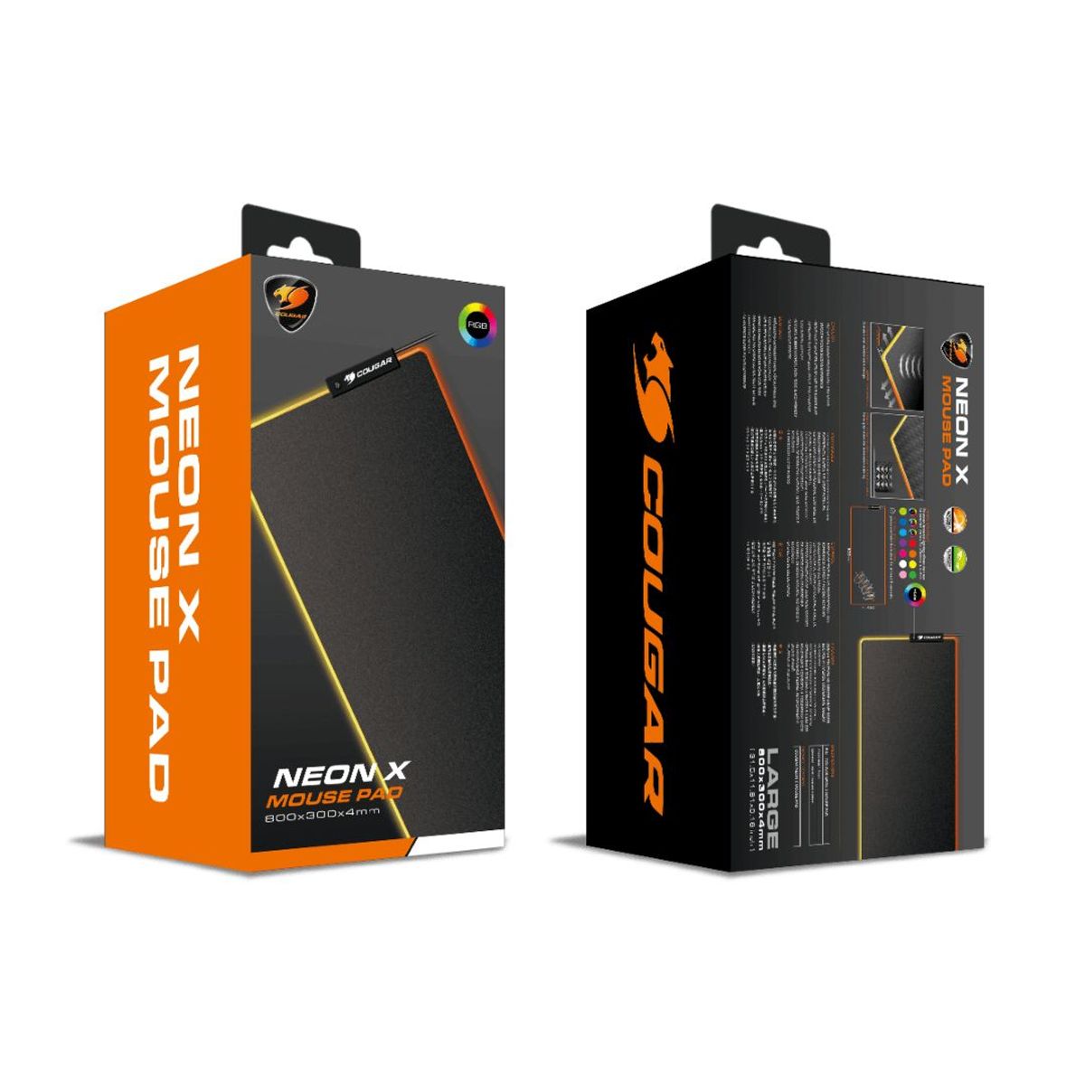 COUGAR - COUGAR RGB MOUSE PAD NEON X 800 X 300 (CGR-NEON X)