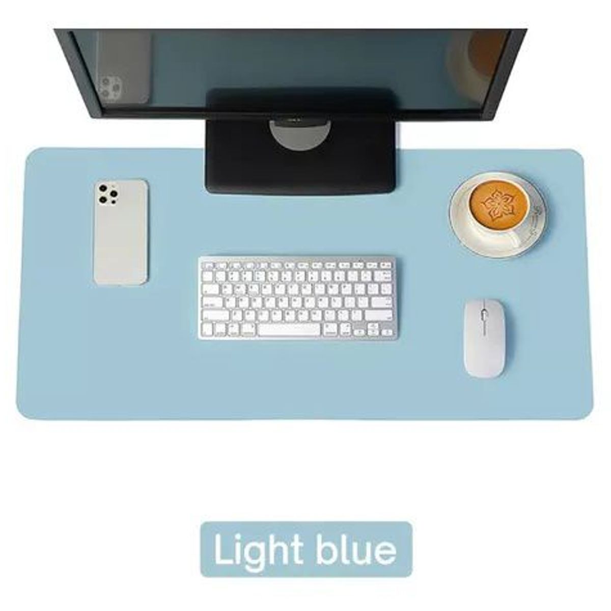 GENERICO - Mouse Pad bioCuero XL celeste