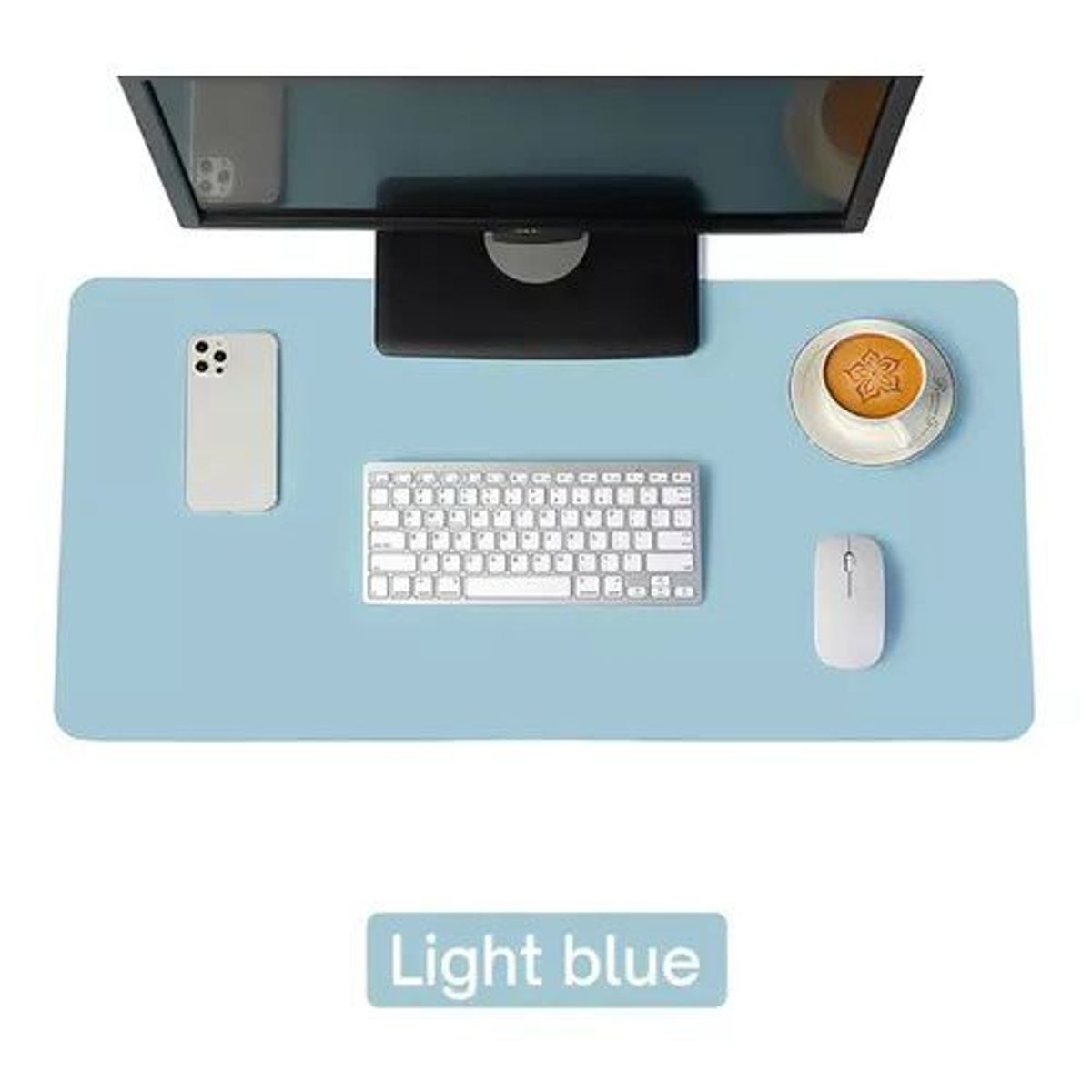 GENERICO - Mouse Pad bioCuero XL celeste