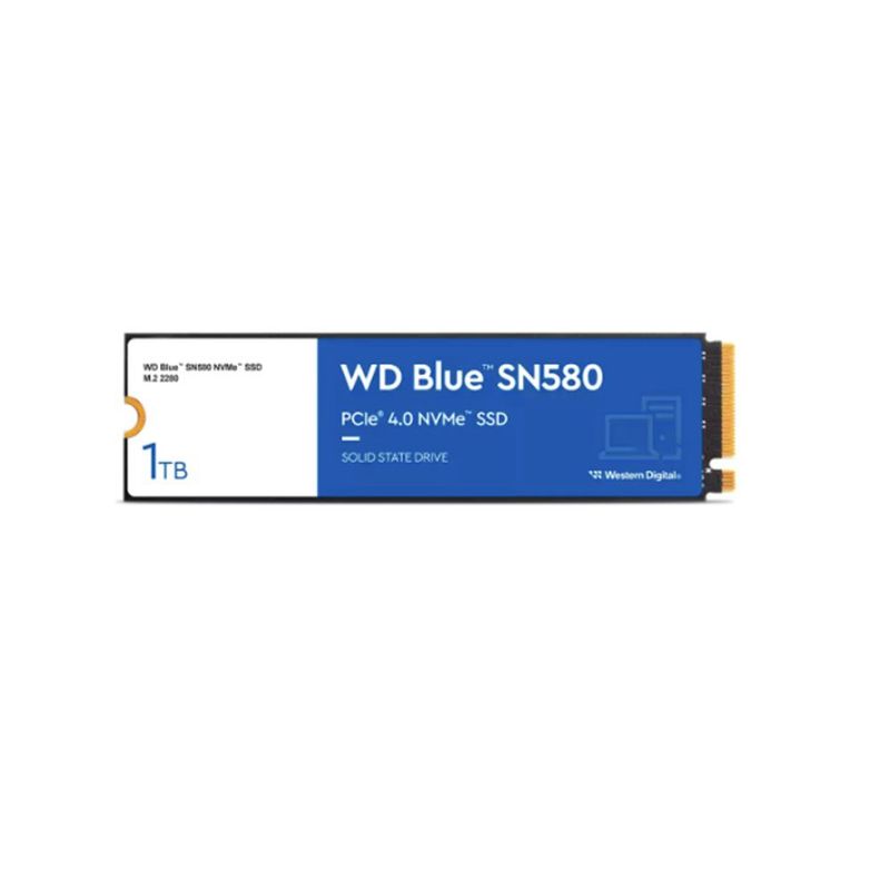WESTERN DIGITAL - Disco SSD Western Digital Blue SN580 1TB NVMe M2 2280 PCIe Gen4 NVMe