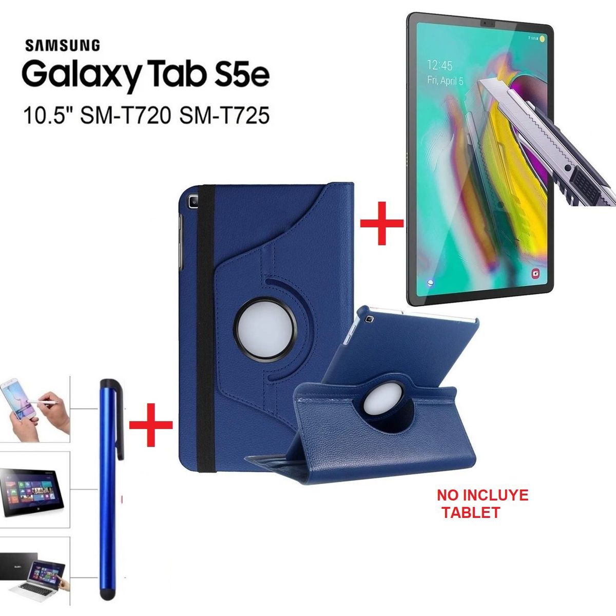 GENERICO - Funda con Mica con Lápiz para Samsung Tab S5e 10.5 SM-T720 Protector