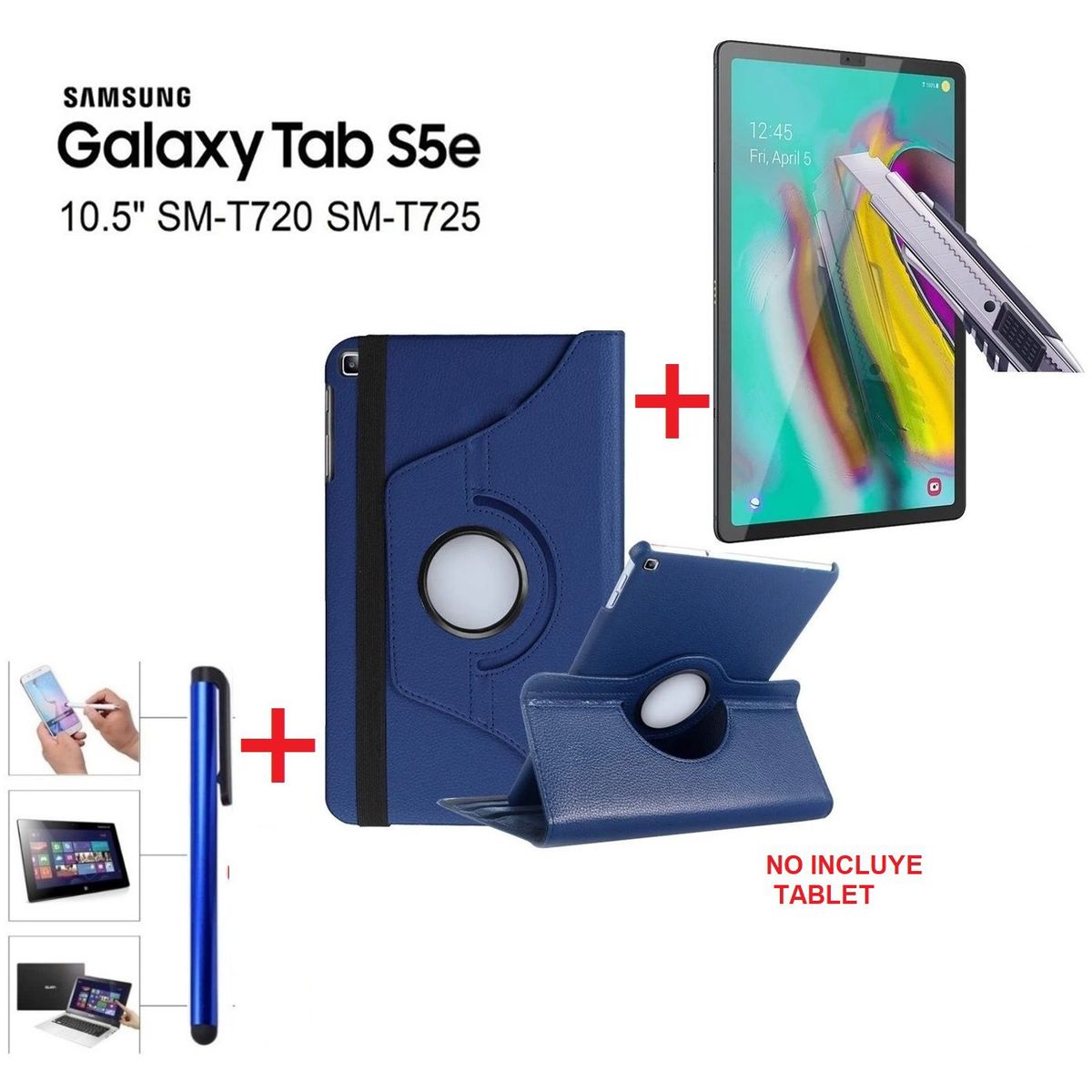 GENERICO - Funda con Mica con Lápiz para Samsung Tab S5e 10.5 SM-T720 Protector