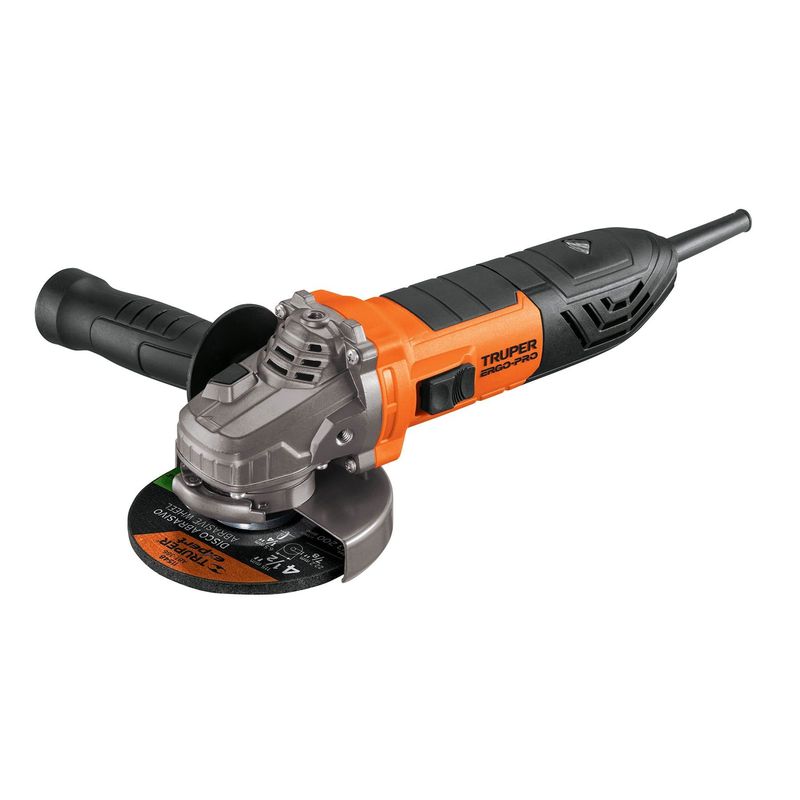 TRUPER - Esmeriladora angular 4-1/2" 850 W, ERGO-PRO, Truper