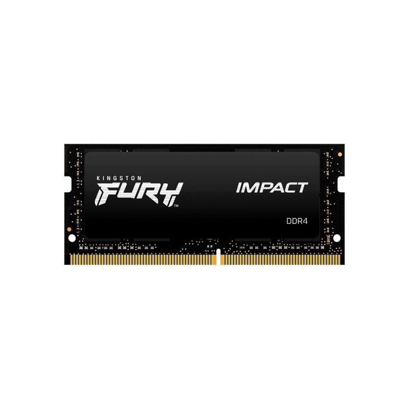 KINGSTON - Memoria RAM Kingston Fury Impact 8GB DDR4 3200Mhz CL20 PC4-25600 Negro
