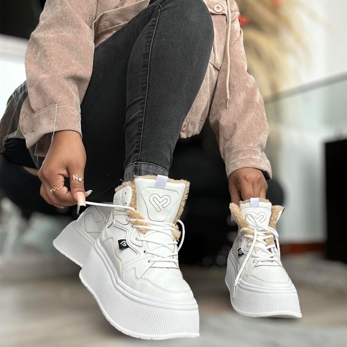 MAGDALENA SHOES - Zapatillas Chunky mujer MIRANDA 836 Blanco