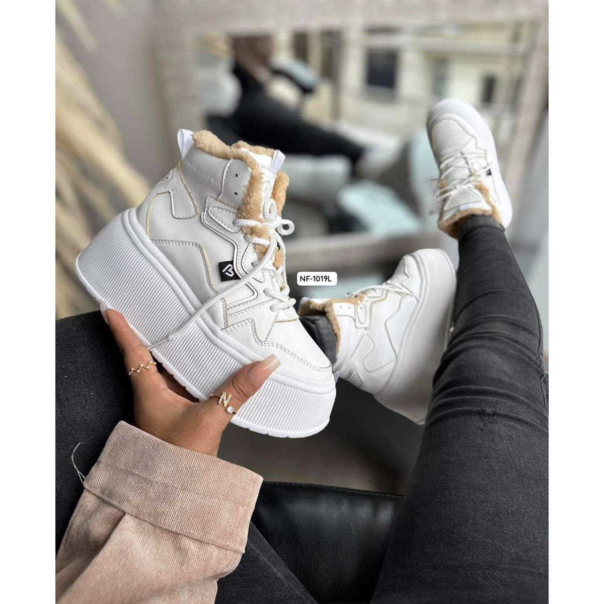 MAGDALENA SHOES - Zapatillas Chunky mujer MIRANDA 836 Blanco