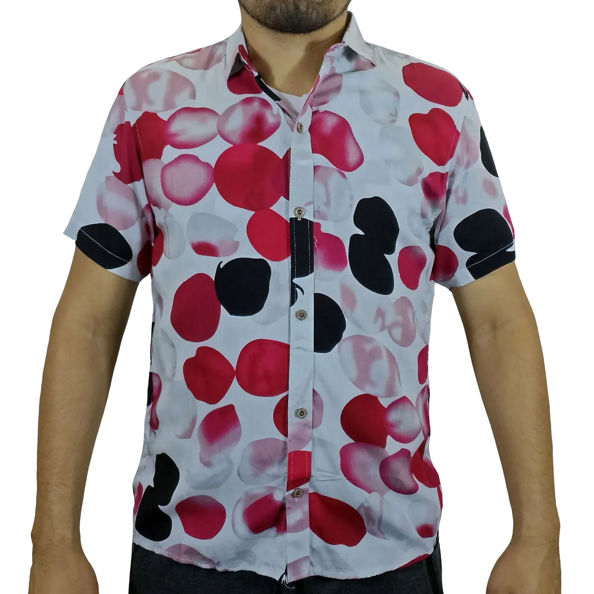 GENERICO - Camisa Chalis Manga Corta Para Hombre - Blanco..