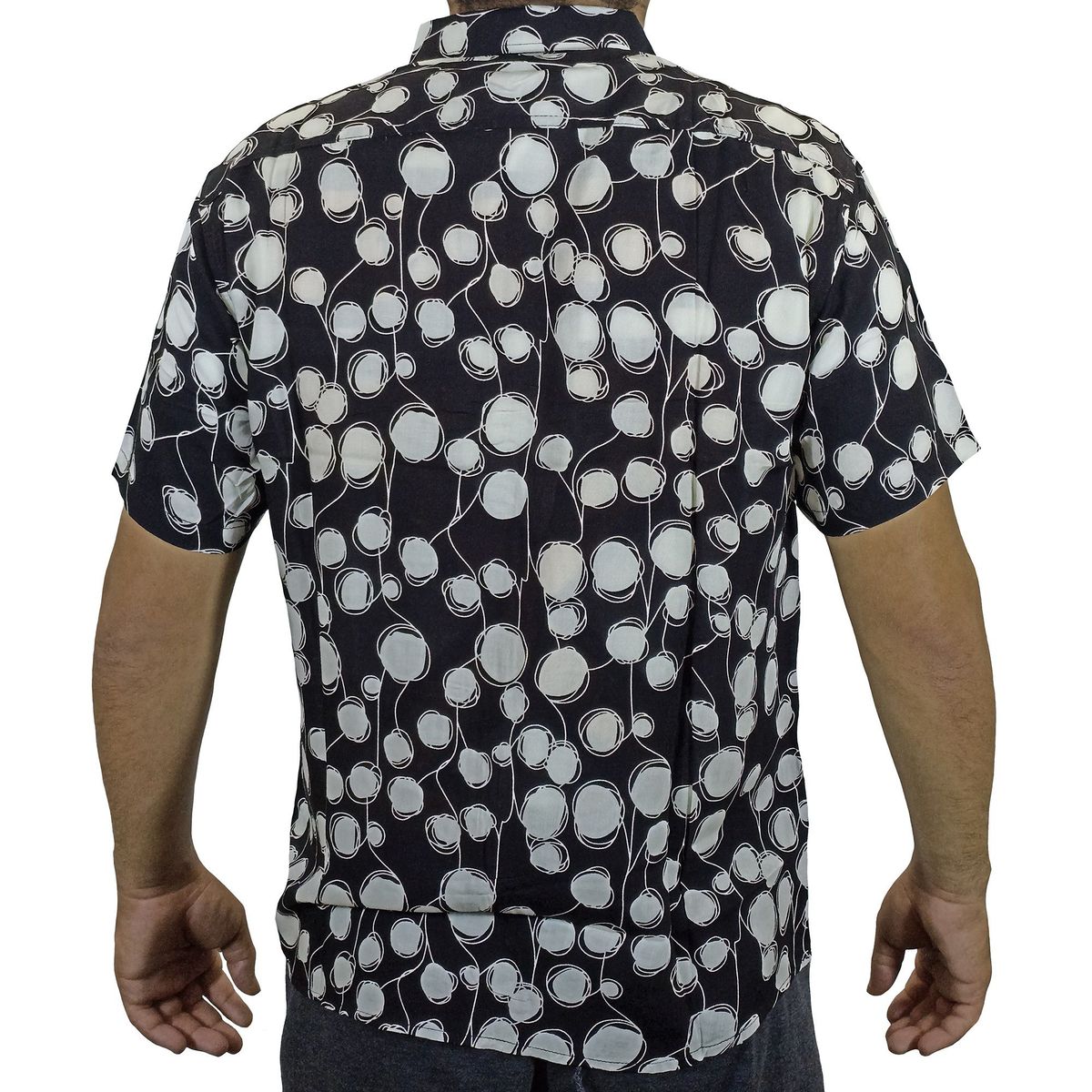 GENERICO - Camisa Chalis Manga Corta Para Hombre - Negro..
