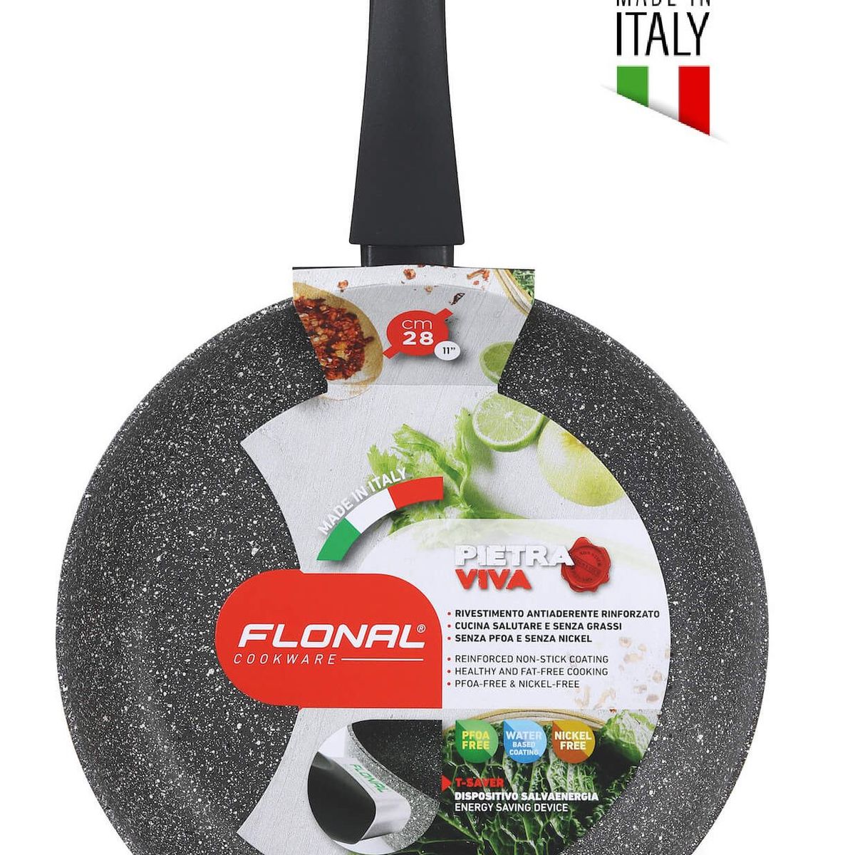 LA ITALIANA - Sarten Italiana  Roca Volcánica INDUCCION   26  cm Original