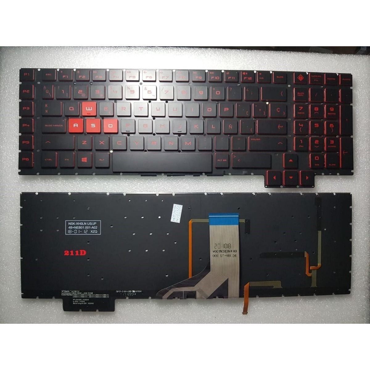 GENERICO - Teclado para Laptop HP OMEN 17-AN Retroiluminado