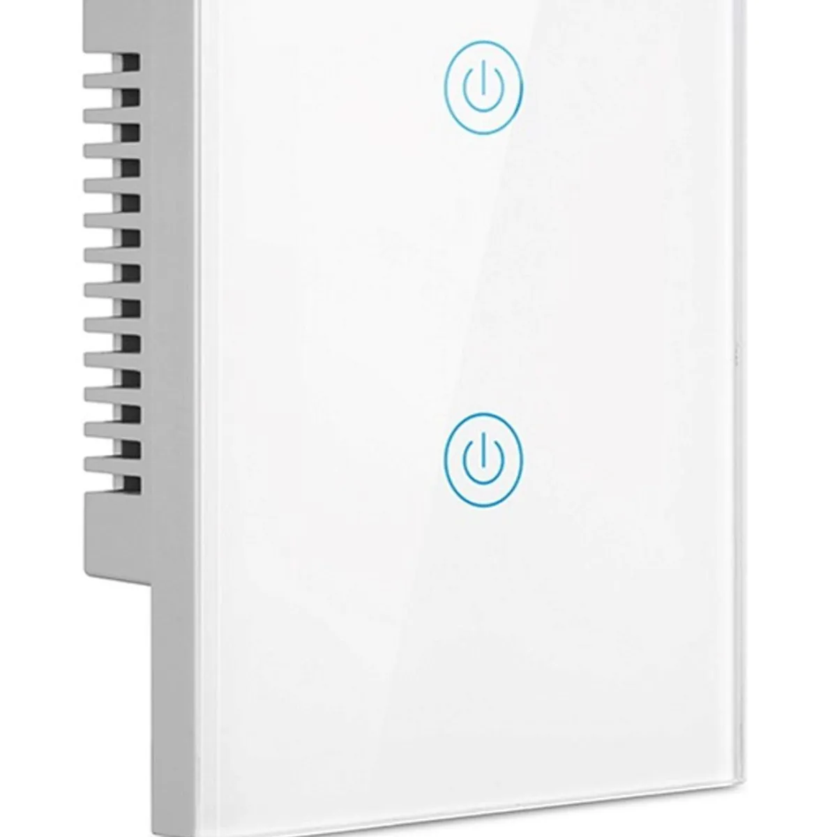 MADTRONIX - Interruptor Inteligente de Luz Doble Alexa y Google Sin Neutro Blanco