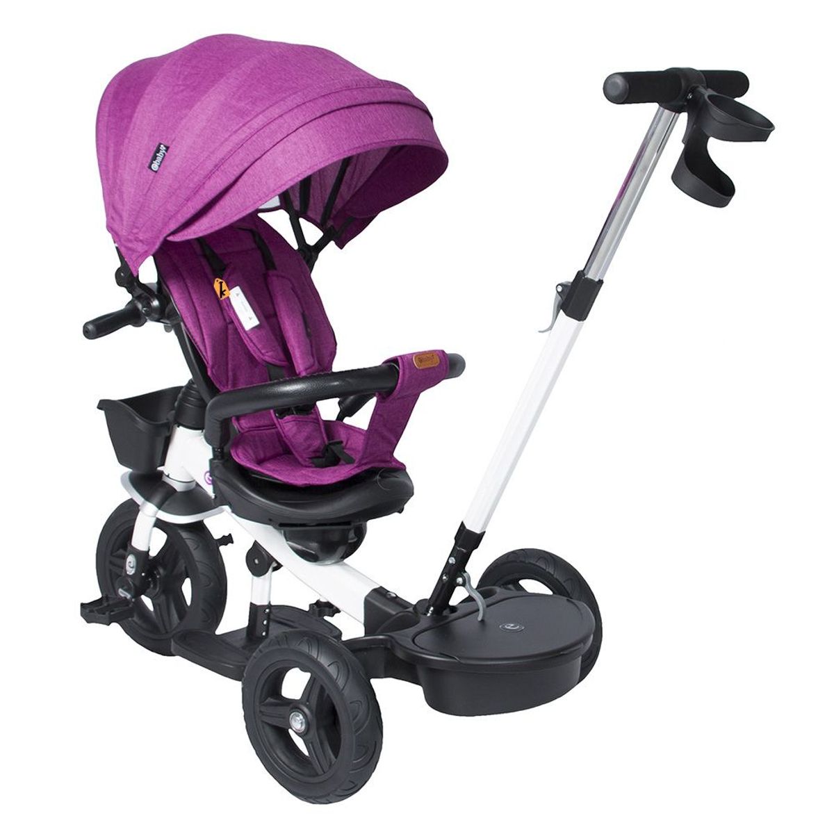 EBABY - Triciclo guiador EBABY ARIA USB PURPLE