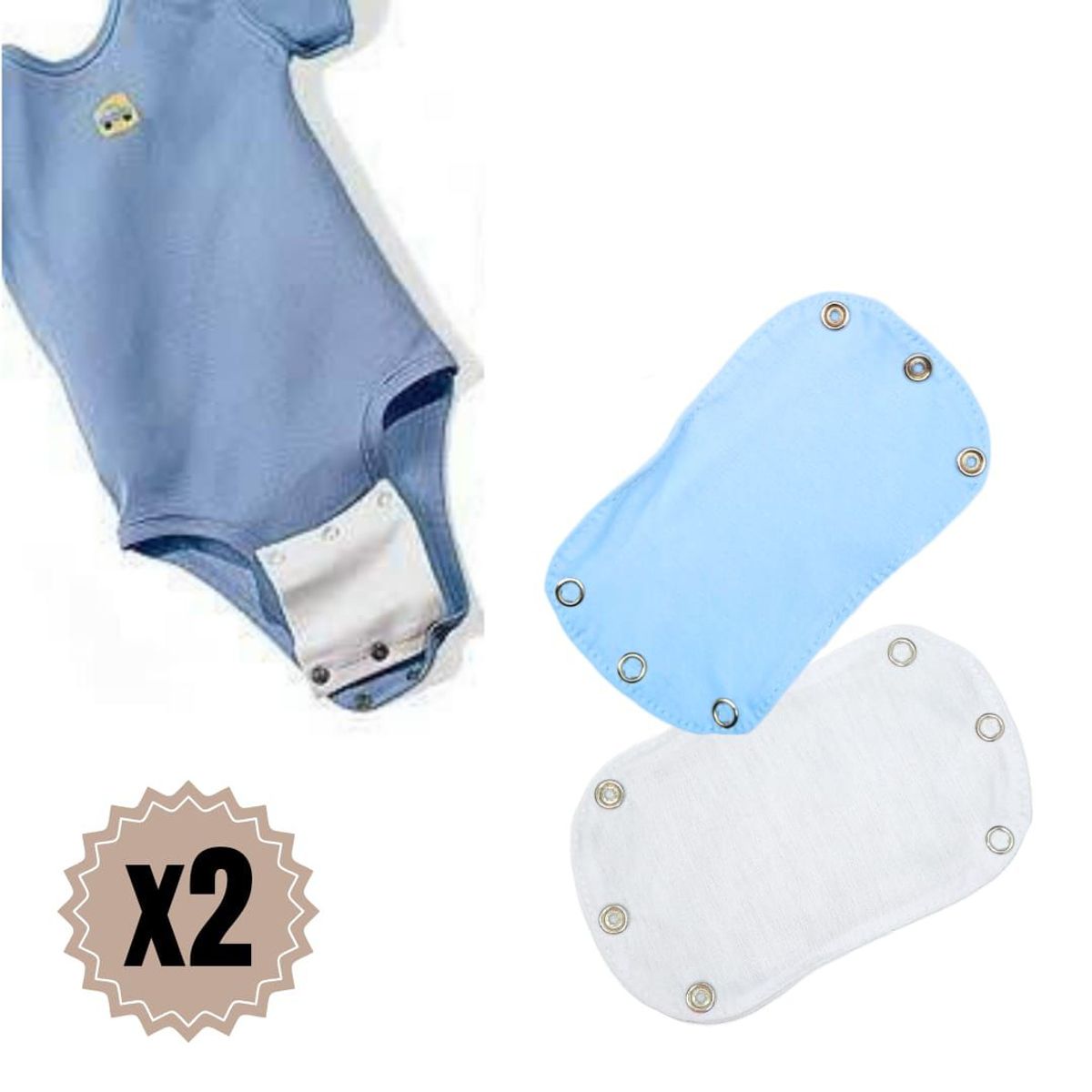 GENERICO - Extensor de body x2 Bebé celeste