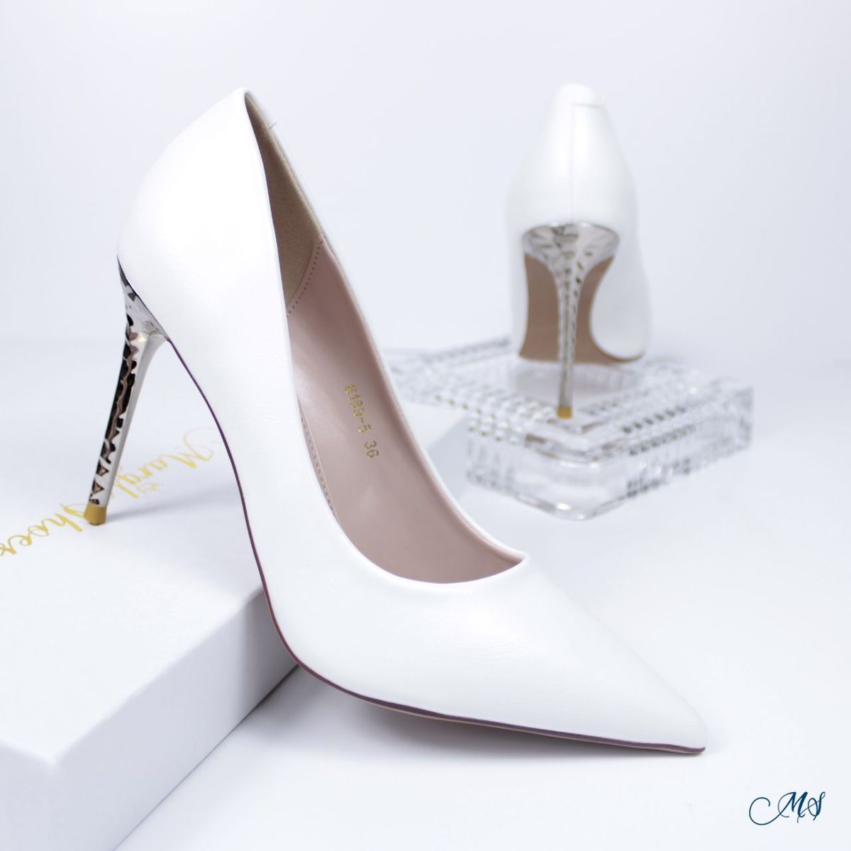 MARGLO SHOES - Zapatos de vestir Blanco M08