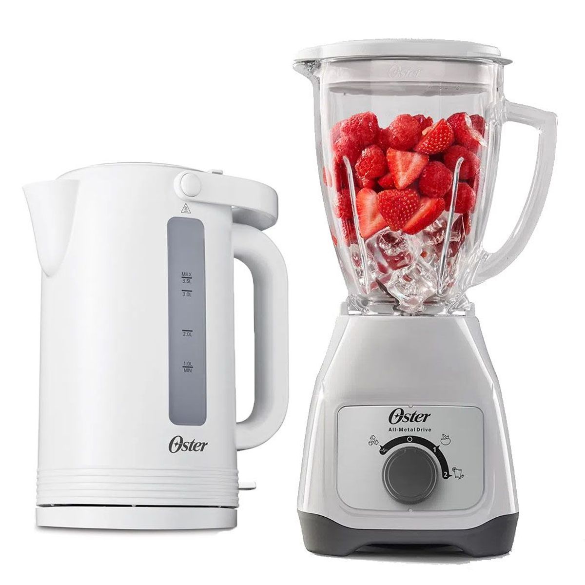 OSTER - Licuadora Oster BLSTKAGWRD mas Hervidor Oster Blanco