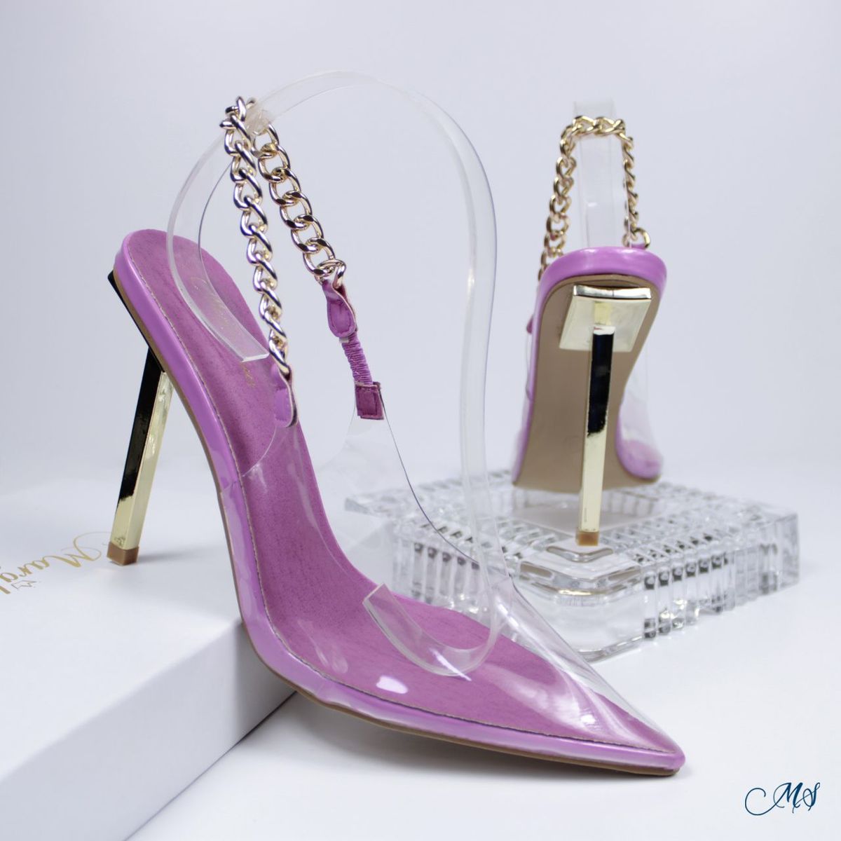 MARGLO SHOES - Zapatos de vestir Transparentes Tacón Fino M37