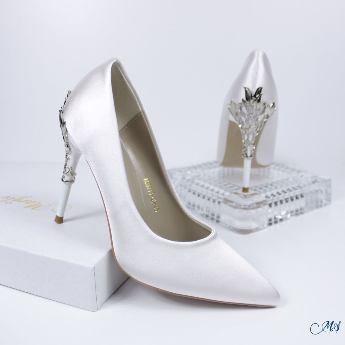 MARGLO SHOES - ZAPATOS DE VESTIR MUJER SATIN BLANCO M11