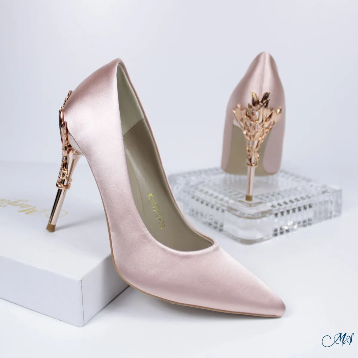 MARGLO SHOES - ZAPATOS DE VESTIR MUJER SATIN ROSADO M11