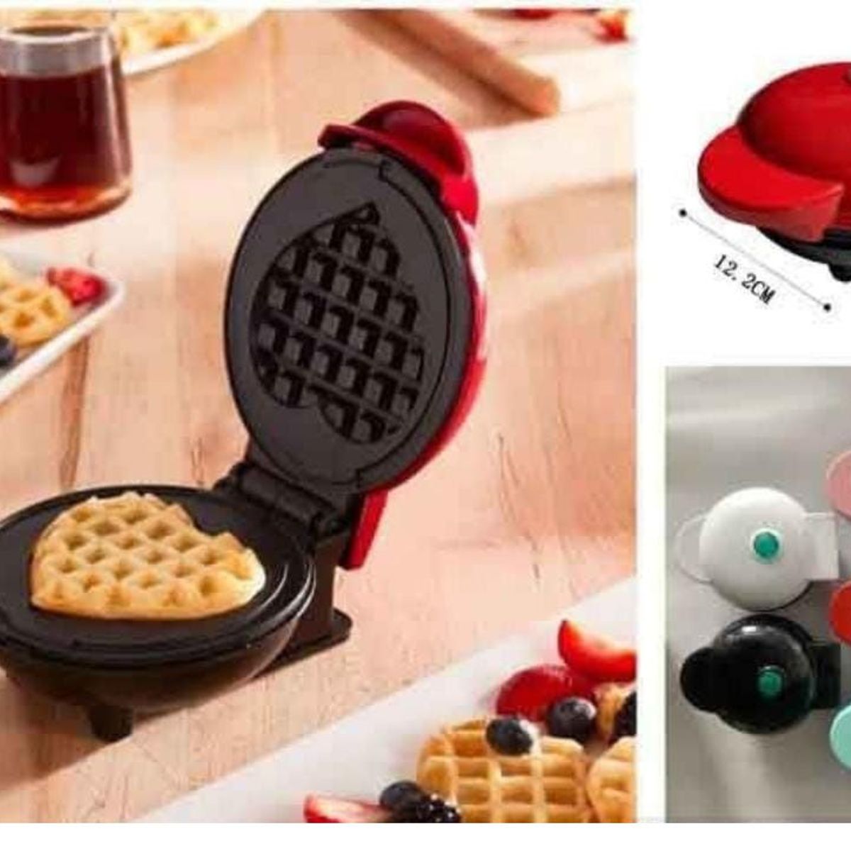 OEM - Mini Waflera para hacer gofres en forma de Corazón