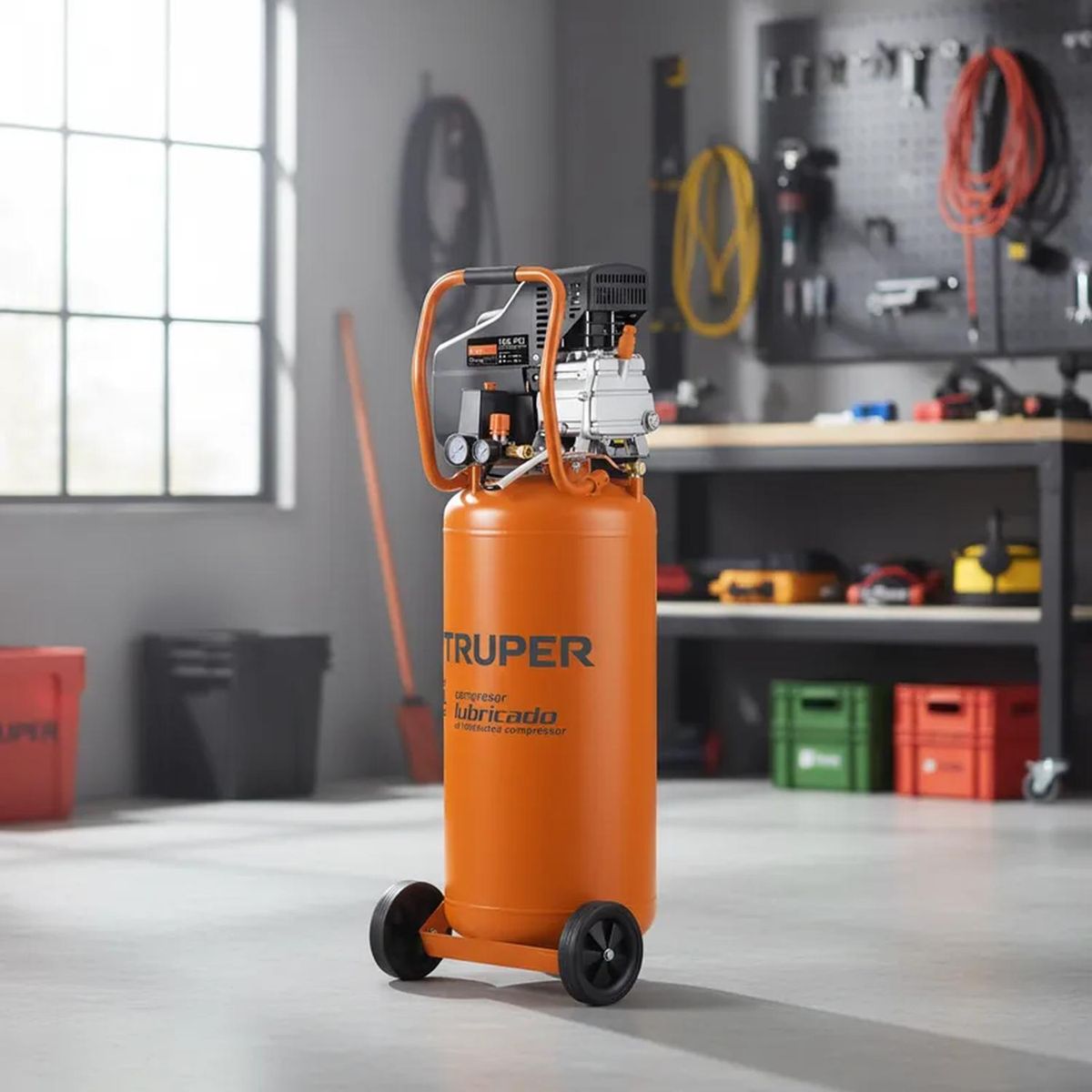 TRUPER - Compresora lubricada 80 Litros Truper