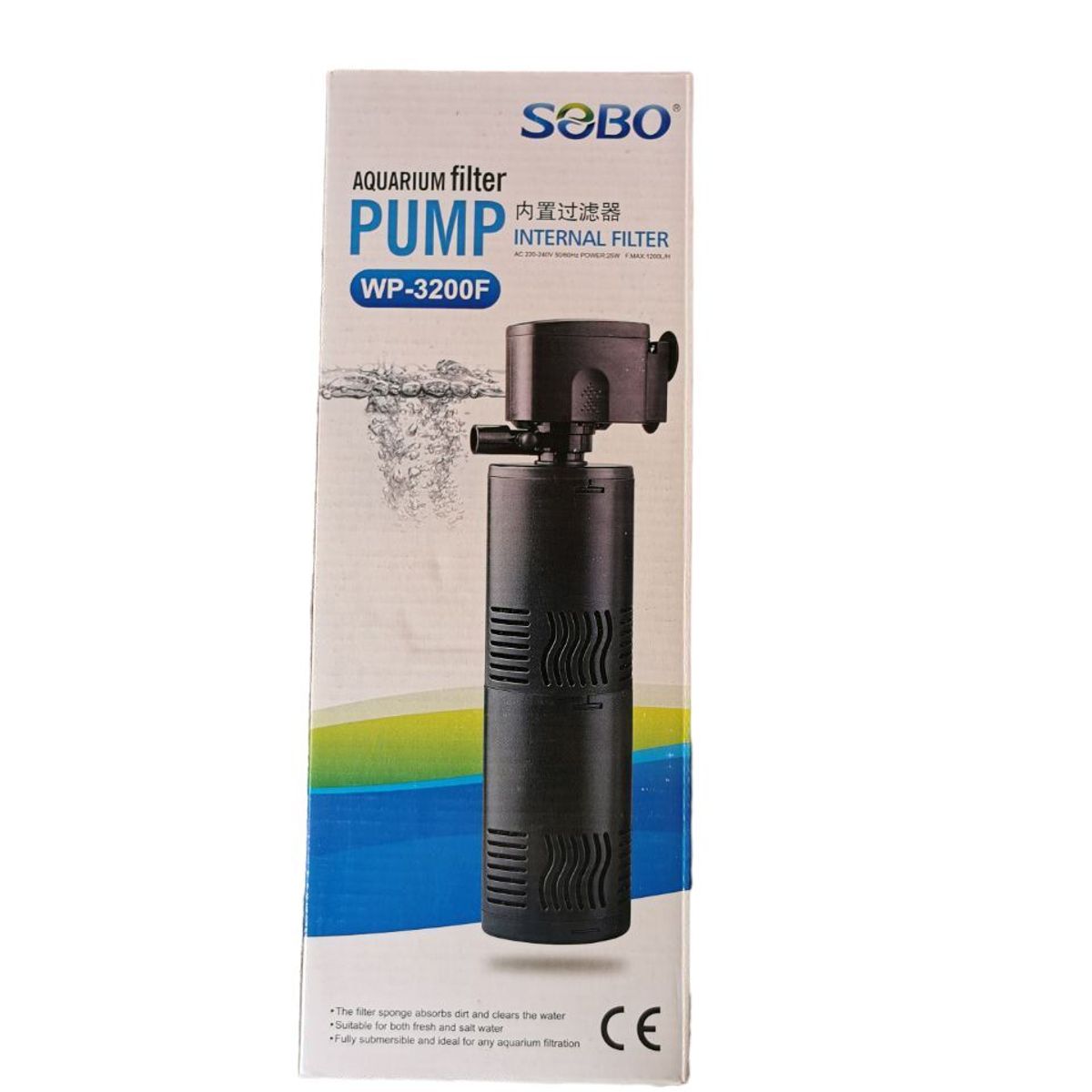 GENERICO - FILTRO SUMERGIBLE SOBO WP-3200F PECERA