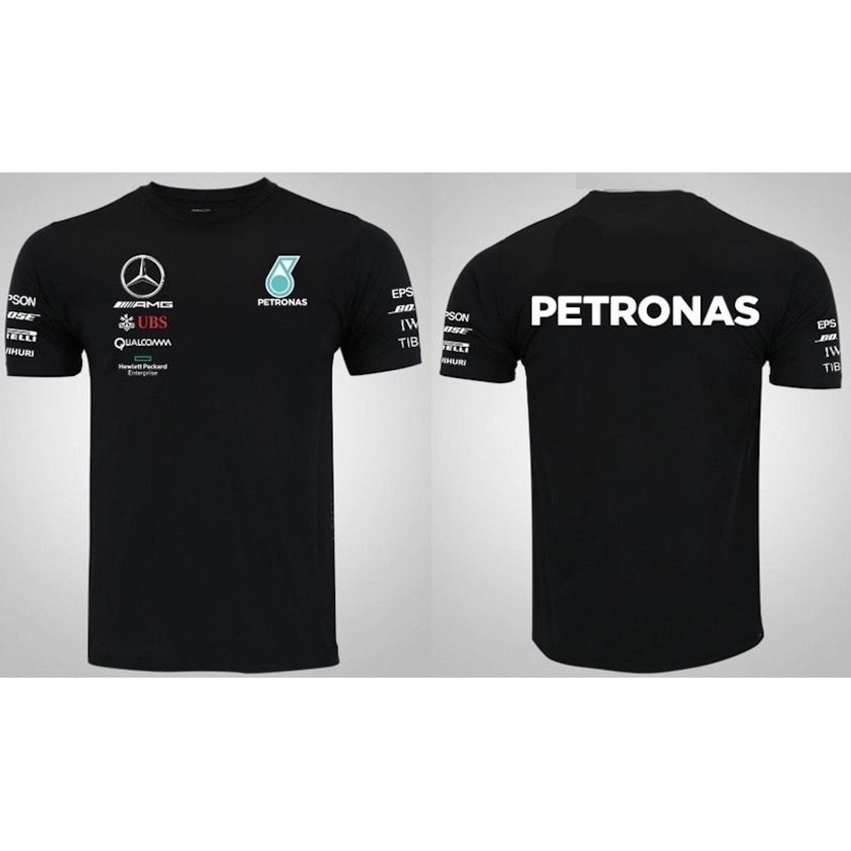 GENERICO - Polo Mercedes Benz Petronas Russell Hamilton Pirelli Formula 1 Epson