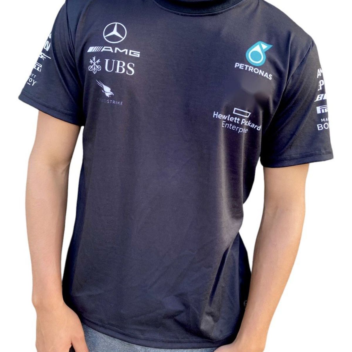GENERICO - Polo Mercedes Benz Petronas Russell Hamilton Pirelli Formula 1 Epson