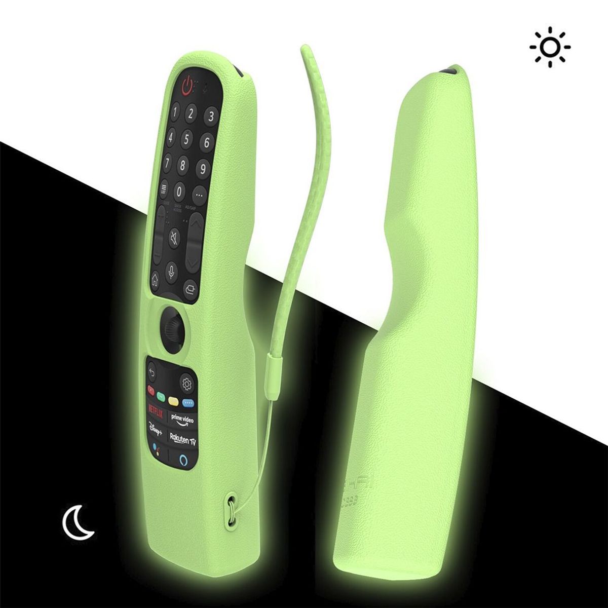 SIKAI - Funda Protector De Control LG Magic Mr23 Modelo 2023-Verde fosforescente