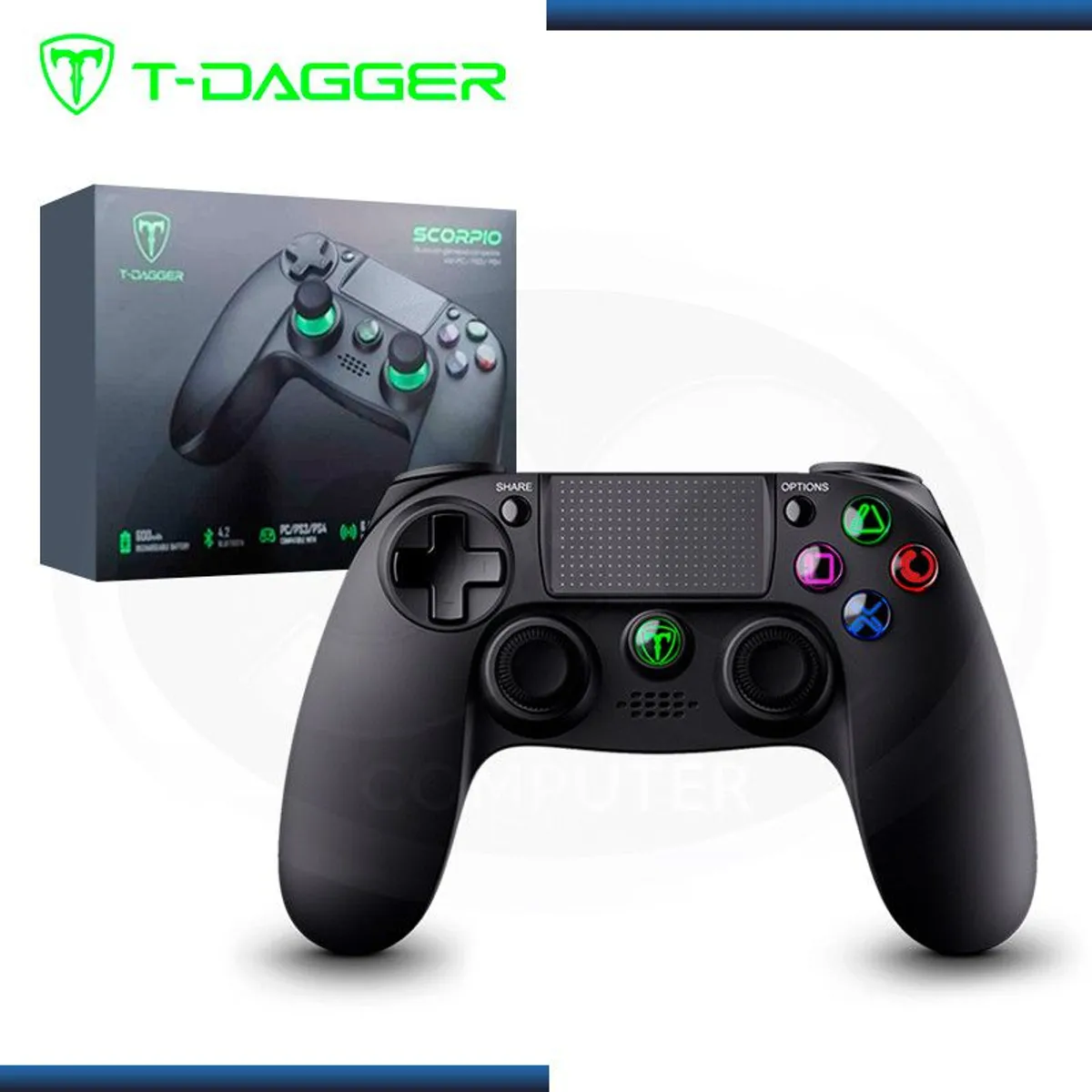 T-DAGGER - mando Gamepad T-Dagger SCORPIO T-TGP802 PC  PS4
