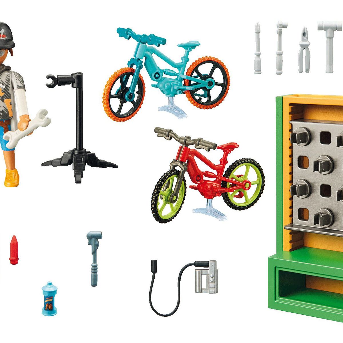 PLAYMOBIL - Playmobil City Life Set de Regalo Taller de Bicicletas