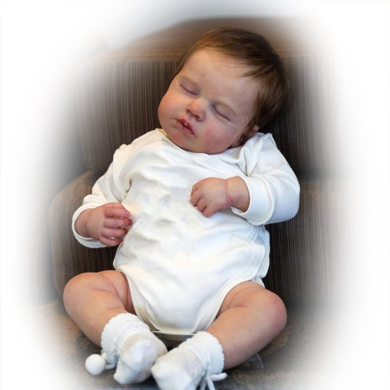 Muñeca Lianyun 50Cm Silicona Con Ropa Blanca LIANYUN