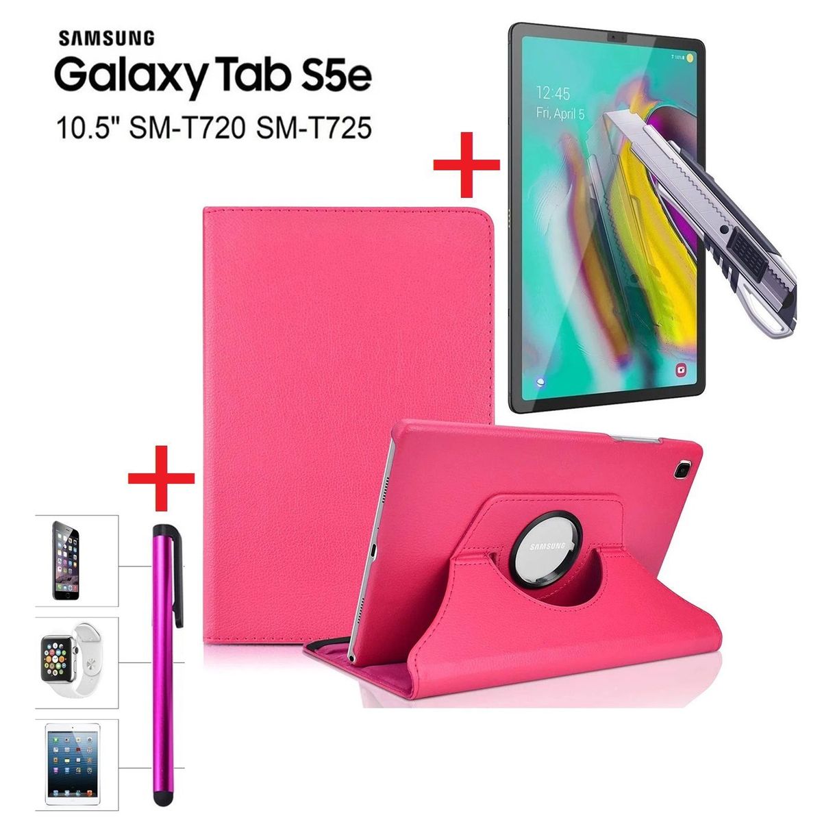GENERICO - Funda con Mica con Lápiz para Samsung Tab S5e 10.5 SM-T720 Protector