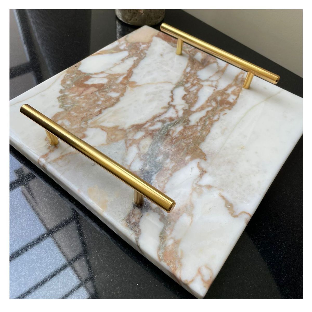 DAS HAUS - Azafate Mármol Calacatta Gold - Cuadrado