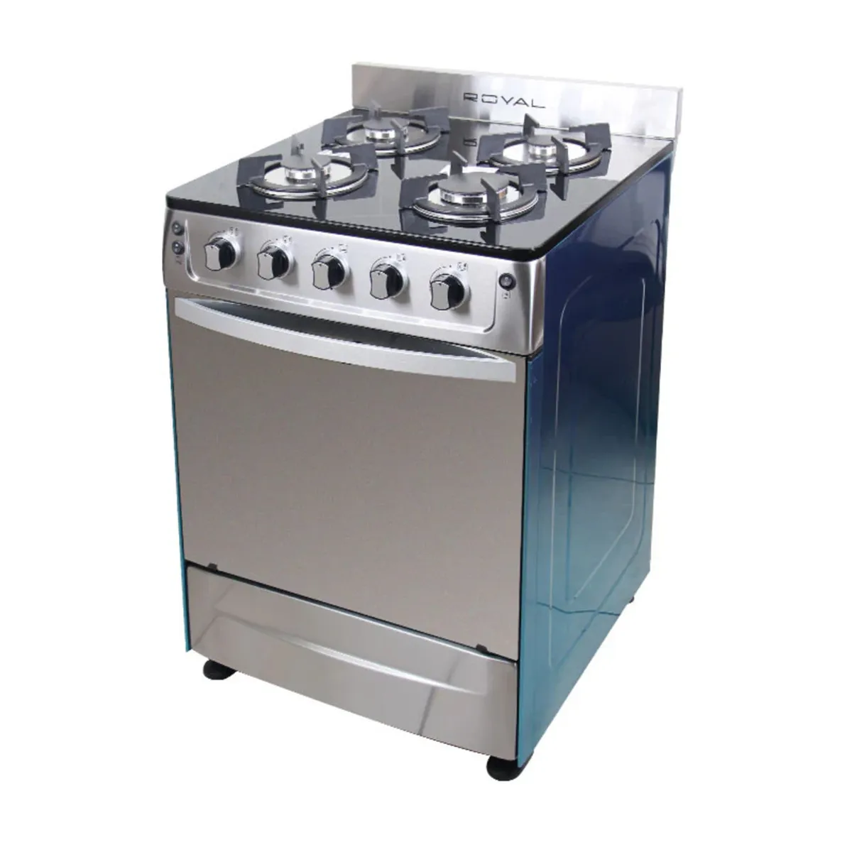 ROYAL - COCINA ROYAL RY-C600MLS 4 HORNILLAS - SILVER
