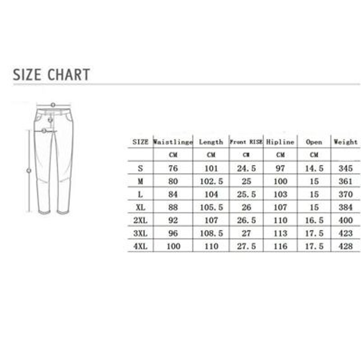 BLWOENS - Jeans casuales de moda para hombres- Negro