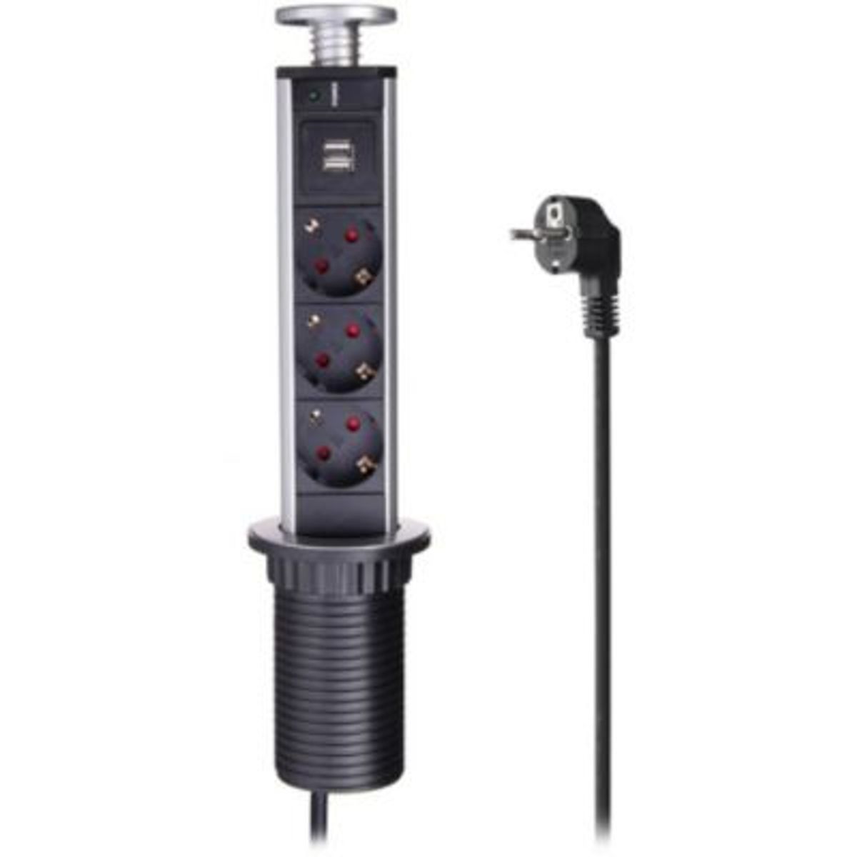 PUREPOWER - Enchufe emergente de mesa cocina oculto la ue o - 3 dígitos