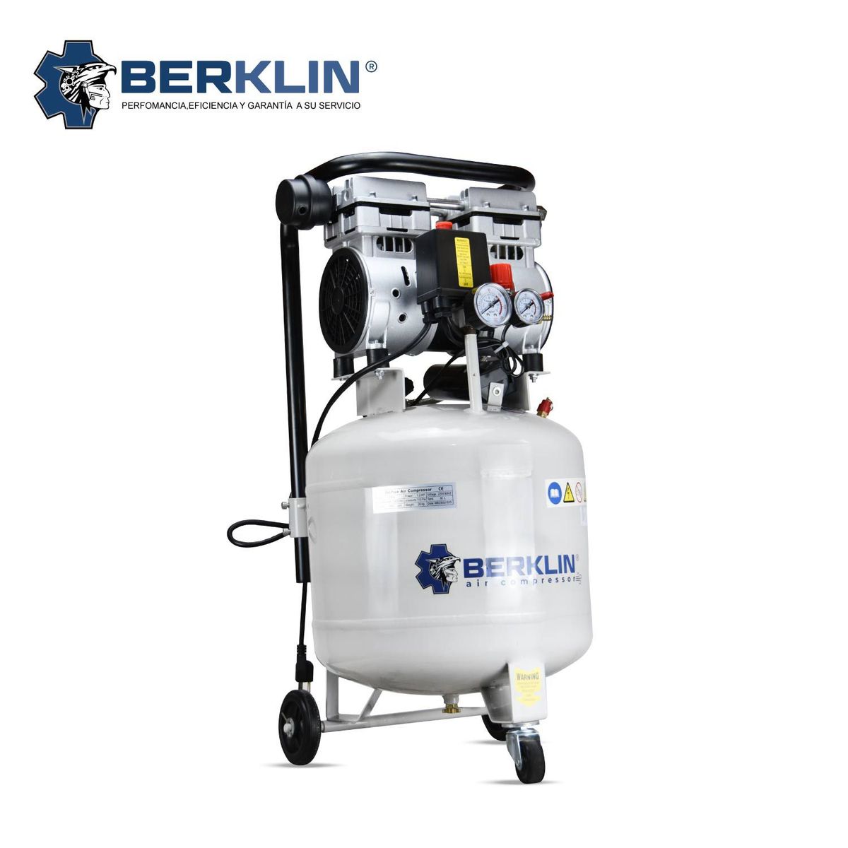BERKLIN - Compresora silenciosa de 30 litros